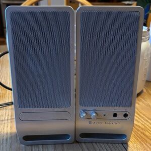 Altec Lansing Silver Portable Speakers